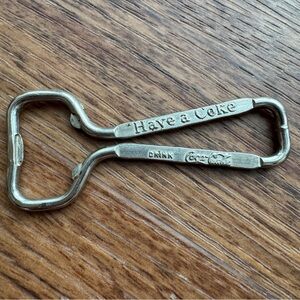 Vintage Coca Cola Silver Bottle Opener